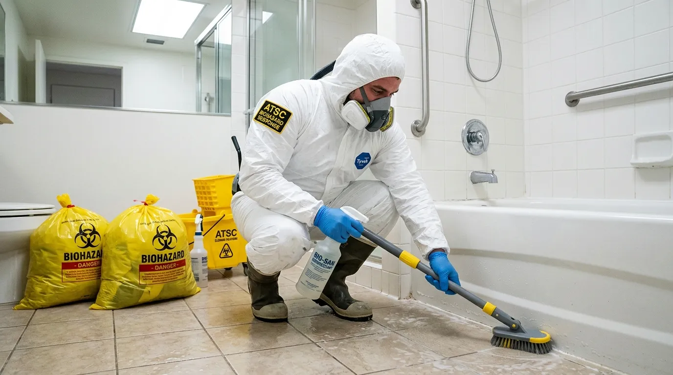 Decontamination equipment deployed for Blood Cleanup in Brook Highland